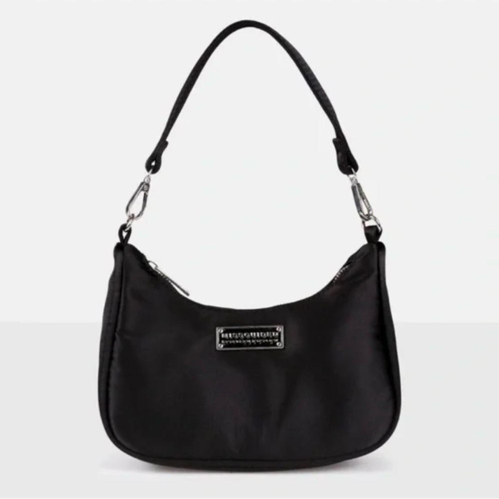 Missguided Elegant Black Shoulder Bag - Picture 10 of 11